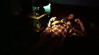 Homemade amateur riding cock cumshot swallow in lingerie