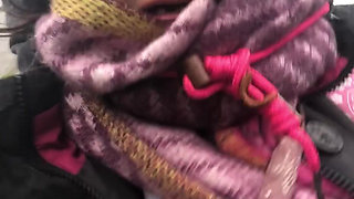 Flashing My Tit with Rock Hard Nip in Fucking Filthy Weather