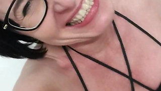 Milf plays with electricity and squirts to the beat