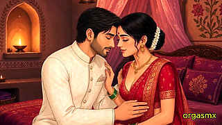 Desi Bride Wedding Night Intimate Romance - Ai Created Video