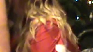 Sexy Blonde Elf on Her Knees and Getting Face Fucked