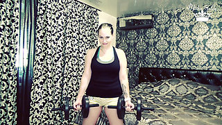 105 weight liftings repeats for biceps challenge!