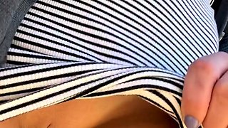 Kinky moist taco brunette anal toy play during masturbating