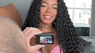 She Stopped by for More Hardcore Fuck - Brunette Gostosa in Extreme Cowgirl Ride in POV