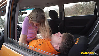 Fake Driving School - Road Rage Followed by Rough Fuck, Lucky Bee Cant Wait for a Facial
