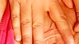 Red underwear, stockings, i will take off my bra and fuck my tits, suck big black cock and play with my pussy.