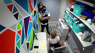 Rosa Caught Shoplifting Again & Fucks Security Guard