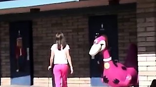 Chloe 18 Masturbating at Mini Golf