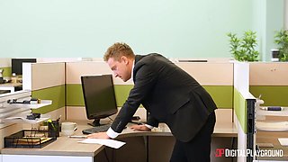 Bella Rolland's Wild Office in a Sultry Scene