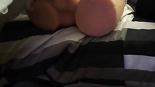 My slut sucking my cock and getting fucked by another male sex doll.