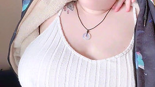 POV Roleplay Flashing Giant Tits While You Play a Game