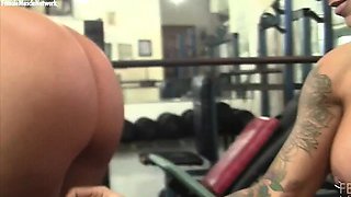 Dani Andrews and Megan Avalon Gym Lesbians