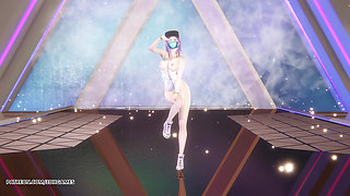 Mmd Aespa - Supernova Akali Sexy Striptease League of Legends Uncensored Hentai