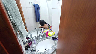 Camera on Hot Stepcousin in the Shower - I Can’t Wait to Fuck Her