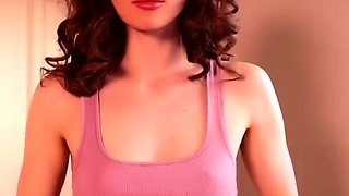 Cute blonde amateur webcam teen masturbating