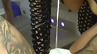 Huge bukakke party without a condom with Harleen Van Hynten and Sub Lisa