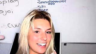 Blonde teen Sierras first erotic masturbation video