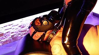 Gas Mask: Clit Unreachable and Breath Controlled - Mistress Julia