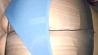 Stepniece in the Blue Lingerie with a Nice Ass