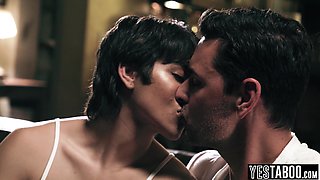 Arousing stepdad copulate stepdaughters 18yo girl GF