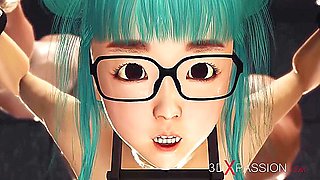 Shy Japanese College Girl In Glasses Gets Fucked