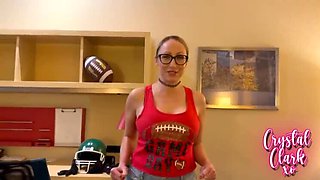 Stepmom In Glasses Gives Blowjob For Football Tryouts - Amateur MILF & BBC