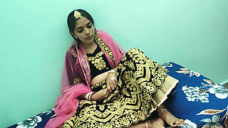 Newly Married Indian Couple First Night Sex Huge Cum on Face Big Cock