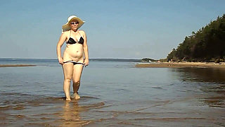 Hot MILF on the Beach -15