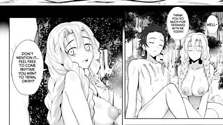 Tanjiro and Mitsuri: An Anime Hentai Encounter with Creampie and Big Tits