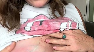 Small titted brunette amateur anal nailed at home