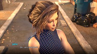 Eager brunette with big tits stars in a steamy hentai visual novel full of erotic tales