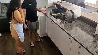 Homemade cuckold with maid