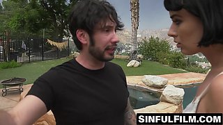 Good looking beauty enjoys having her hairy cunt banged hard