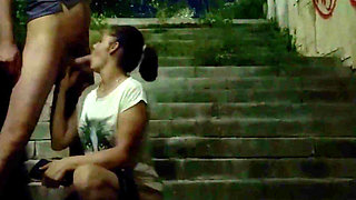 Late at Night Underpass Anal with Marina