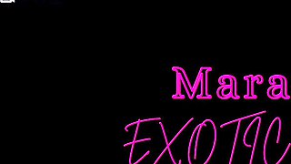 Humungous Hips Ebony Cougar Solo Climax Getting off - UTTER FLICK ON CRIMSON- Mara Exotic