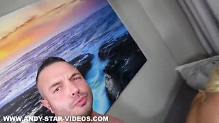 German Amateur Casting: First Time Sex with Blonde Nicix Fetish - Hardcore Blowjob and Cum in Mouth