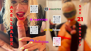 Sex in the Toilet. French Blonde MILF Axell. Fetish Blowjob. Deep Throat. Rimjob. Real Live Video.