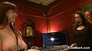 Slaves service the lounge