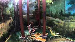 Big ass Thai GF museum visit and fuck