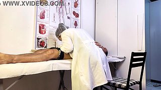 Patient Can't Hold It and Gets Rock-hard in Front of Nurse During Check-up