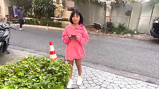 Skinny Asian Teen Gets Creampie by Big Dick - Rough Hardcore Sex