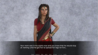 Desi MILF Seduction - Gameplay - Roleplay - Saree Wearing Stepmom Fucked by Stepson Bully