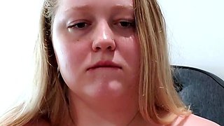 Big Boobed Blonde Masturbates With A Dildo In The Bathroom