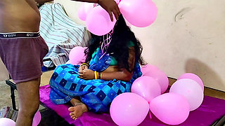 Indian Housewife on Her Birthday