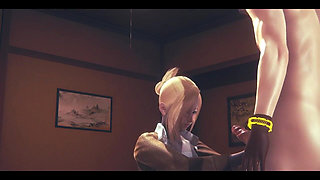 Shingeki No Kyojin Hentai - Annie Leonhart Handjob and Blowjob - Japanese Asian Manga Anime Game Porn