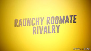 Raunchy Roommate Rivalry Part 2 with Black Lesbians in Bathroom (Cali Caliente, Simone Richards, Frankie Fettuccini)