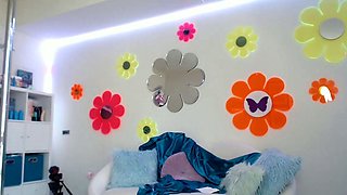 Cute blonde amateur webcam teen masturbating