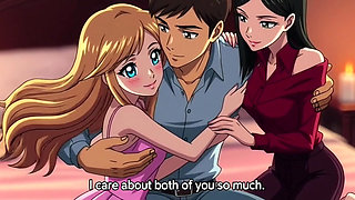 My stepbrother fucked me and my friend alone at home