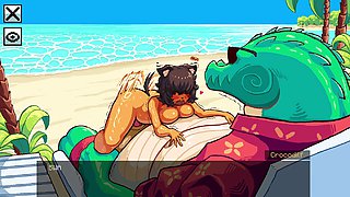 Curly-haired toon babe Indieharem gets banged in wild hentai action