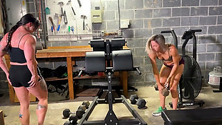 Lesbian Gym Sex with Lora Cross and Ecko Belle
